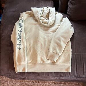 Carhartt Tan Hoodie with Logo